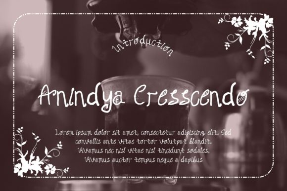 Anindya Cresscendo: The Font That Elevates Your Brand
