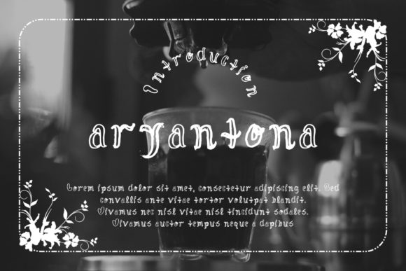 Aryantona: A Display Font for Creative Web Design