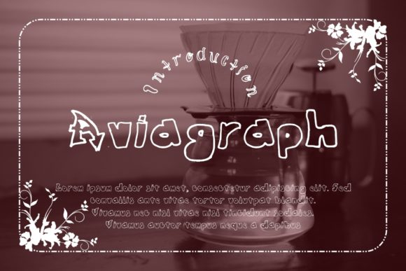 Aviagraph: A Display Font for Creative Web Design and Brand Identity
