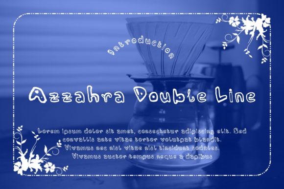 Azzahra Double Line for Web Designers and Brand Creators