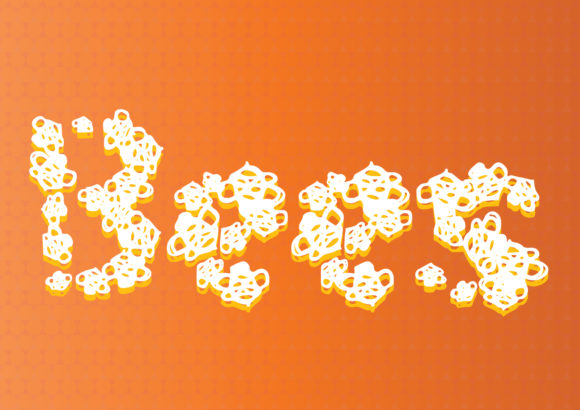 Bees: A Playful Display Font for Creative Makers