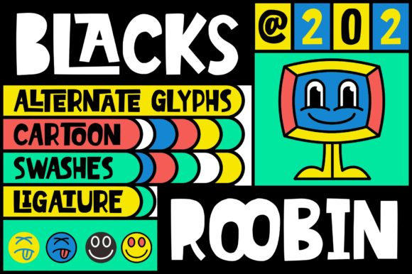 Blacks Roobin: A Bold Display Font for Editorial Design