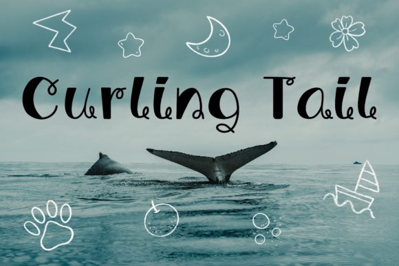 Curling Tail: A Playful Display Font for Editorial Creativity