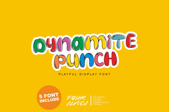 Dynamite Punch: A Playful Display Font for Creative Crafters