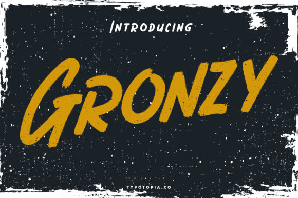 Gronzy: A Bold Display Font for Creative Projects