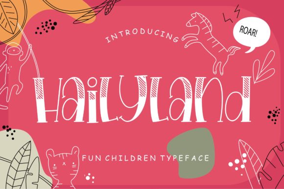 Hailyland: A Playful Display Font for Creative Campaigns
