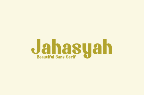 Jahasyah: A Modern and Sweet Display Font for Creative Crafters
