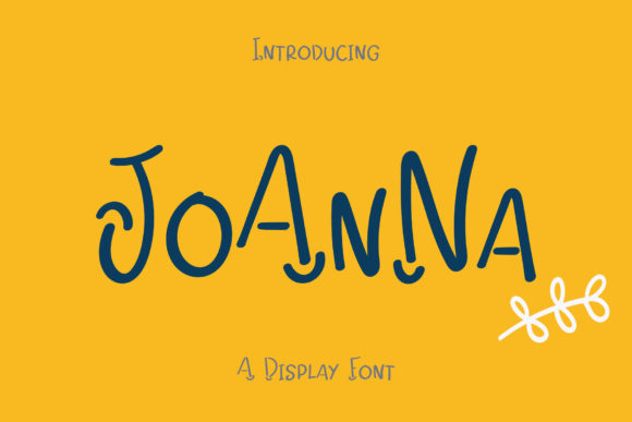 Joanna: A Joyful Display Font for Creative Crafters and Product Makers