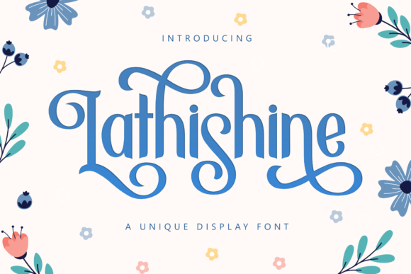 Lathishine: A Display Font for Editorial Design and Creative Branding
