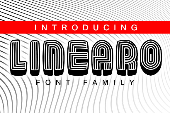 Linearo: A Bold Display Font for Creative Web Design