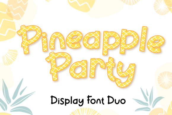 Pineapple Party: A Vibrant Display Font for Web Design