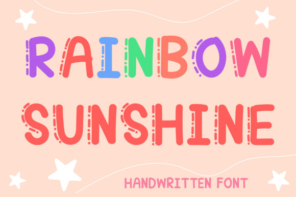 Rainbow Sunshine: A Font That Brightens Every Craft Project