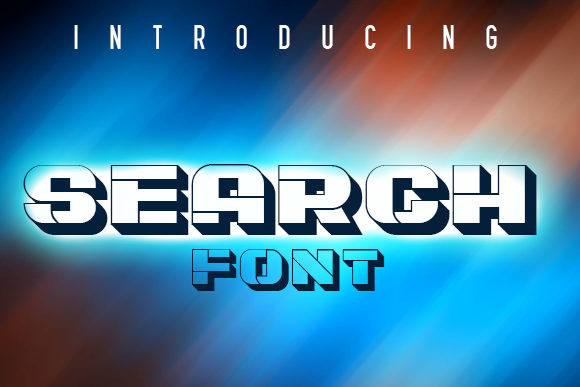 Search: A Display Font for Bold Editorial Statements