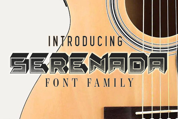 Serenada: A Bold 3D Display Font for Editorial Design