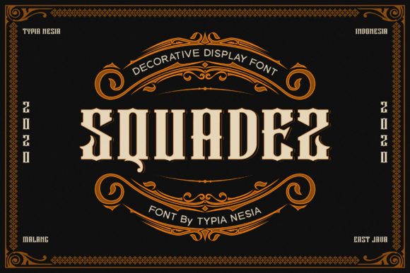 Squadez: The Vintage Display Font That Elevates Your Brand