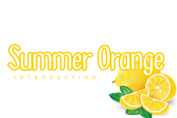 Summer Orange: A Vibrant Display Font for Editorial Design