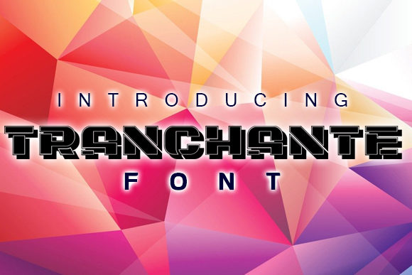 Tranchante: A Bold Display Font for Creative Crafters and Product Designers
