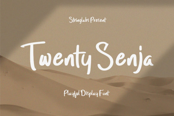 Twenty Senja: A Bold Display Font for Handmade Crafters and Product Creators