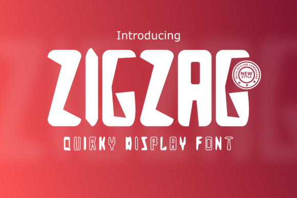 Zigzag: A Joyful Display Font for Creative Branding